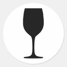 Wein glas Ikone Sticker