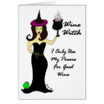 Wein-Hexe-Anlass-Karte