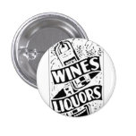 Wein-u. Alkohol-Retro Art-Anzeige Anstecknadel