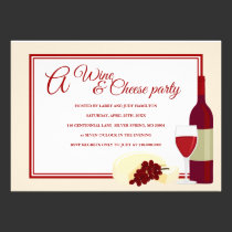 Wein-u. Käse-Party Einladungen einladungen