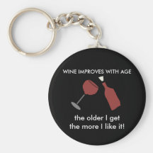 WEIN VERBESSERT MIT ALTER Wein Keychain Schlüsselbänder