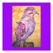Weiß-winged Taubenkunst Individuelle Ankündigung