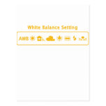 Weiße Balance Postkarte