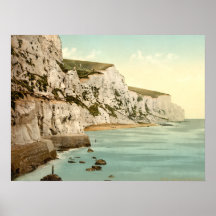 Weiße Klippen von Dover, Kent, England Plakat