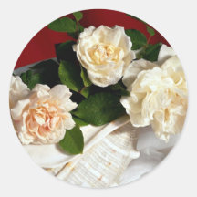 Weiße Rosen Sticker