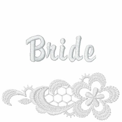 Weiße Spitze-Hochzeit - Braut