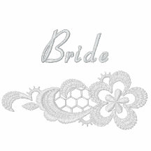 Weiße Spitze-Hochzeit - Braut Bestickte Sportjacken