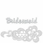Weiße Spitze-Hochzeit - Brautjungfer