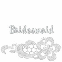 Weiße Spitze-Hochzeit - Brautjungfer