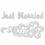 Weiße Spitze-Hochzeit - gerade verheiratet Jacke