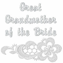 Weiße Spitze-Hochzeit - groß - Großmutter - Braut