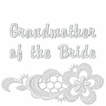 Weiße Spitze-Hochzeit - Großmutter der Braut
