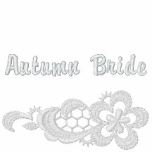 Weiße Spitze-Hochzeit - Herbst-Braut