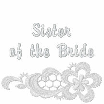 Weiße Spitze-Hochzeit - Schwester der Braut