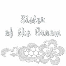 Weiße Spitze-Hochzeit - Schwester des Bräutigams
