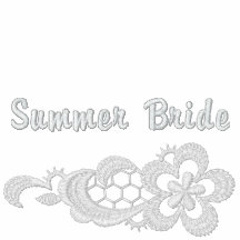 Weiße Spitze-Hochzeit - Sommer-Braut