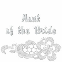 Weiße Spitze-Hochzeit - Tante der Braut