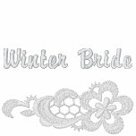Weiße Spitze-Hochzeit - Winter-Braut