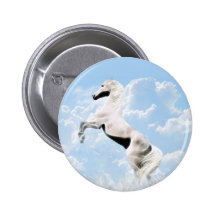 Weiße Stallionspferdeerrichtung Buttons