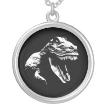 Weiße T Rex Selbst Gestaltete Halskette