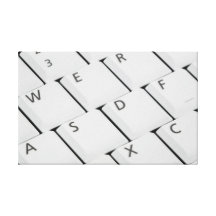 Weiße Tastatur Leinwand Drucke