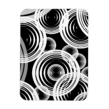 Weiße und graue Blasen Eckige Magnete