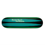 WEISSER BLAUES Grün-Job Bonini Strand-Surfbretter  Skate Board