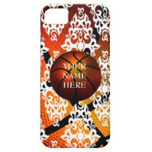 Weißer Damast-Basketball Iphone 5 Kasten iPhone 5 Schutzhülle