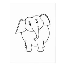 Weißer Elefant Postkarten