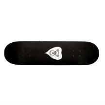Weißer Löwe-Cartoon Skateboard Deck