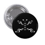 Weißer Musik-Symbol-Schmetterling Buttons