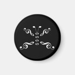 Weißer Musik-Symbol-Schmetterling Kühlschrankmagnete