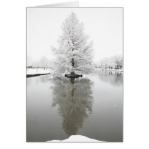 Weißer reflektierender Schnee Karte