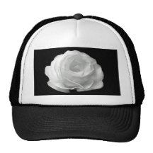 Weißer Rosen-Hut Trucker Mützen