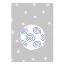 Weißer und blauer Weihnachtsflitter. Auf sternenkl Visitenkarten Vorlagen