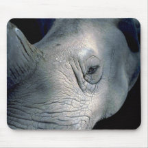 Weißes Nashorn-Kopf Mousepad