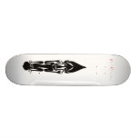 Weißes Stammes- Skateboard Skateboard Bretter