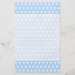 Weißes und blaues Tupfen-Muster. Spotty. Custom Flyer