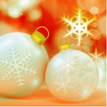 Weißes Weihnachtsverzierungen Foto Skulpturen