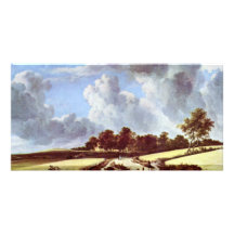 Weizen-Felder durch Ruisdael Jakob Isaaksz. Van Photo Karten