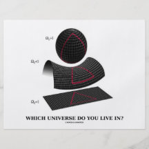 Welches Universum leben Sie herein? (Physik-Spaß) Personalisierte Flyer