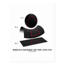 Welches Universum leben Sie herein? (Physik-Spaß) Postkarte