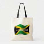 Wellenartig bewegende Flagge Jamaikas Tragetaschen