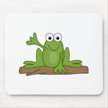 wellenartig bewegender Froggyfrosch Mousepads