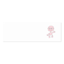 Wellenartig bewegendes niedliches Baby Visitenkarten