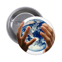 Welt/Erde ist meine Anstecknadelbutton