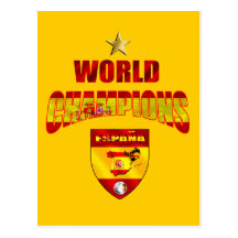 Welt verficht España Postkarten