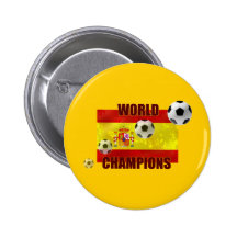 Welt verficht Spanien-Flaggen-Fußball 2010 Button