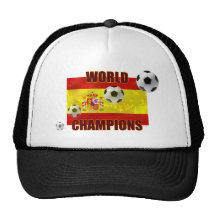 Welt verficht Spanien-Flaggen-Fußball 2010 Truckermütze