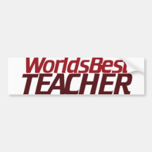 Weltbester Lehrer Auto Sticker